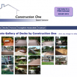 Construction One - Custom Website Design