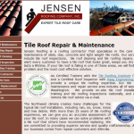 Jensen Roofing - Custom Website Design & SEO